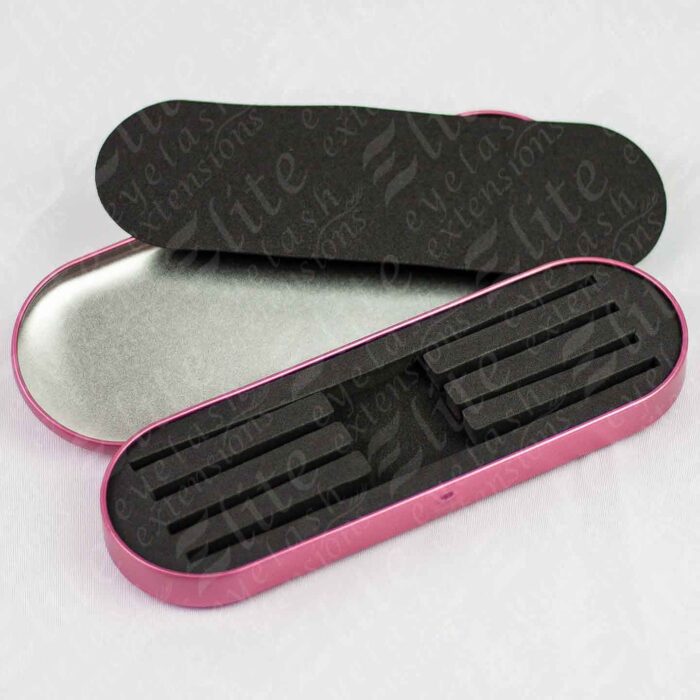 Elite-Eyelash-Extensions-Accessories-Tweezer-case-red-open