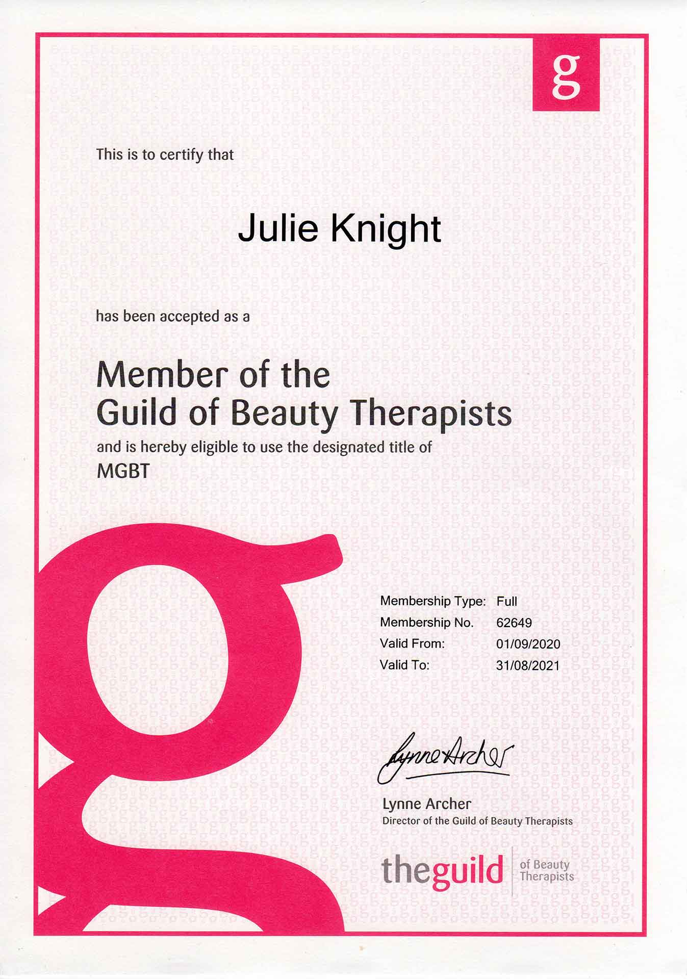 Julie-Knight-Guild-Of-Beauty-Therapists-Insurance